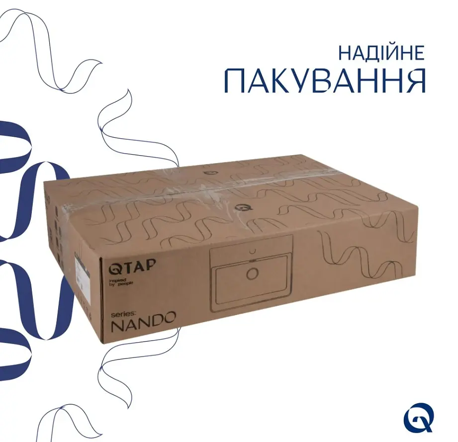 Раковина подвесная Qtap Nando LT 610х420х140 мм, White, прямоугольная, без донного клапана QT12116146W - фото 5