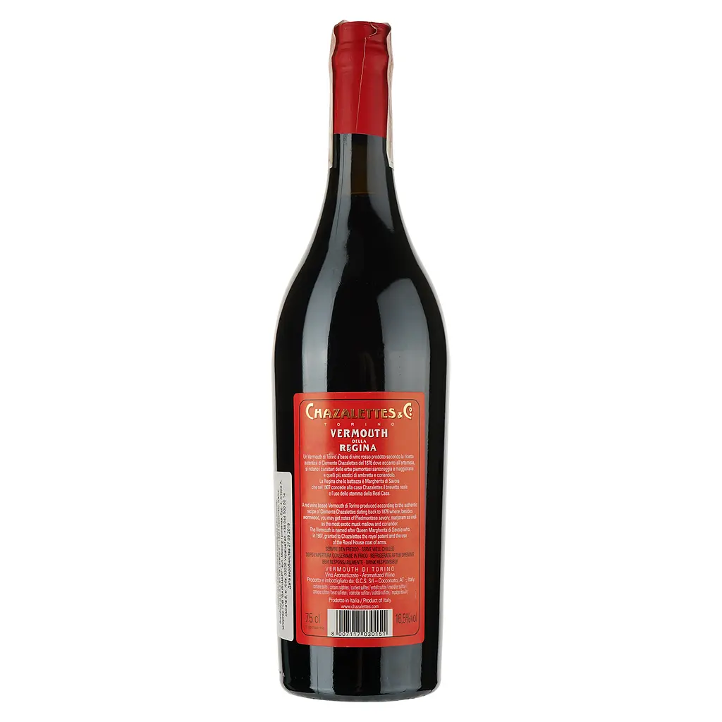 Вермут Cantine Bava Vermouth Chazalettes Rosso della Regina, красный, сладкий, 16,5%, 0,75 л - фото 2