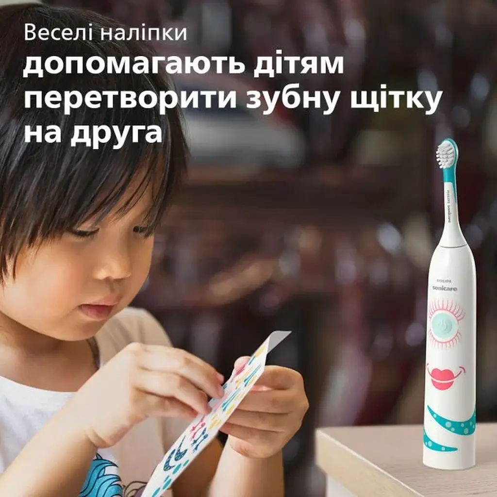 Дитяча електрична зубна щітка Philips For Kids HX3411/01 м'яка біла (3930550) - фото 6