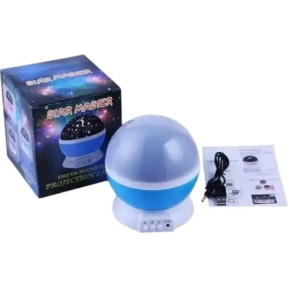 Круглый вращающийся ночник No brand Детский проектор звездное небо LED в ассортименте - фото 7