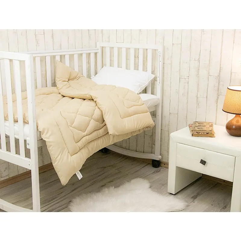 Ковдра вовняна дитяча Руно Beige 105 х 140 см (320.52 ШУ Бежевий) - фото 5