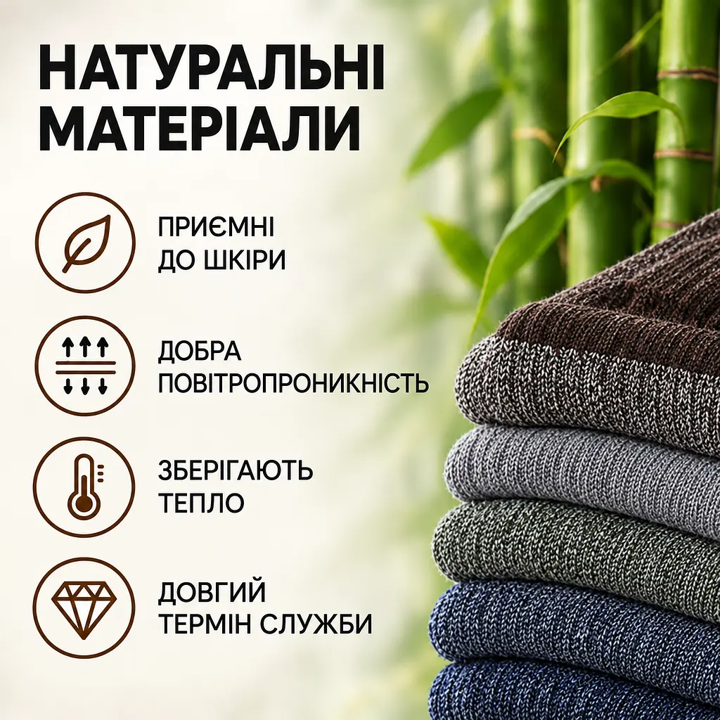Універсальні чоловічі шкарпетки махрові розмір 39-46 Solve — термо-шкарпетки , 5 пар, KT7003807 - фото 6
