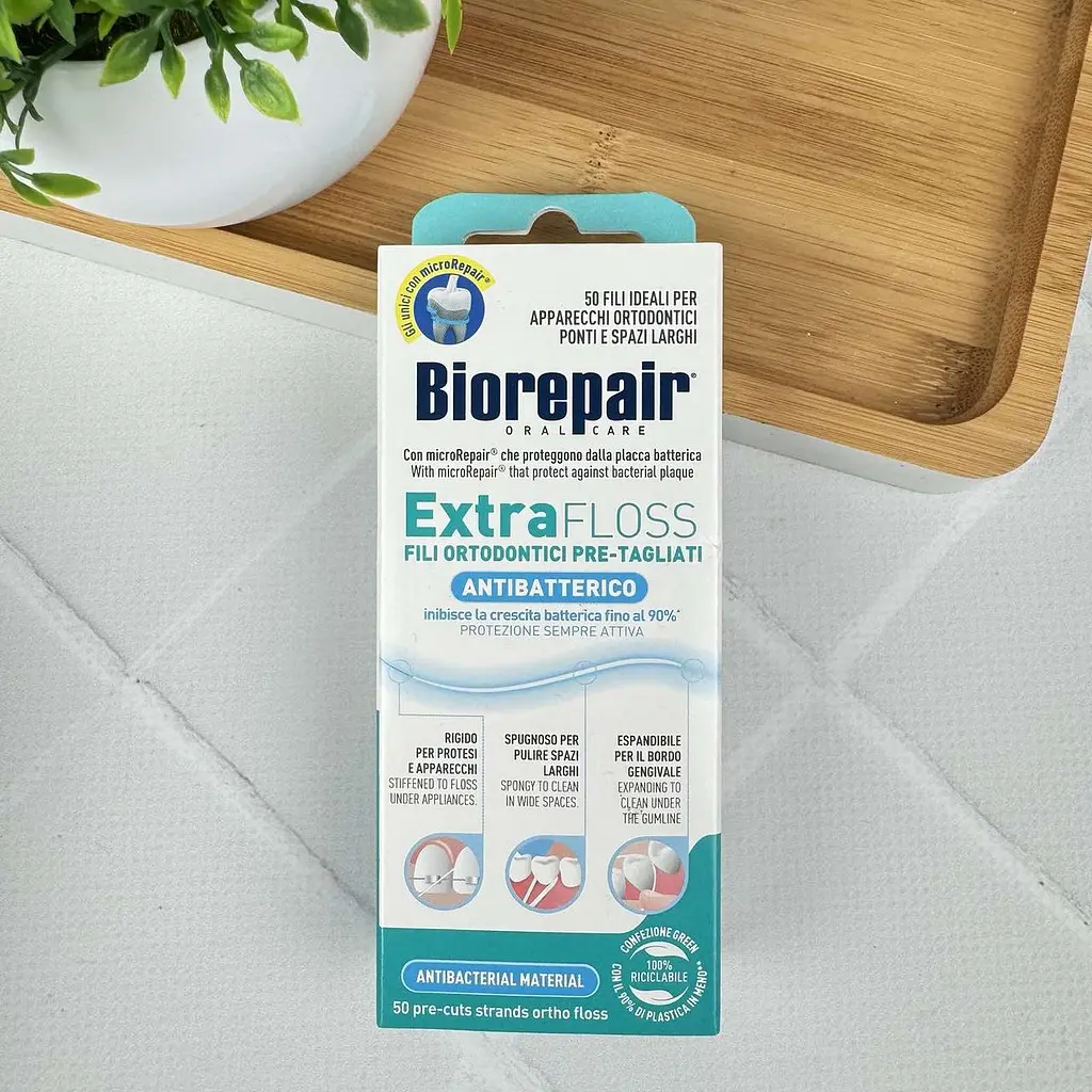 Зубна нитка Biorepair Extra Floss (суперфлос), 50 шт