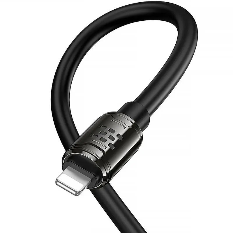 Дата кабель Hoco U143 Joy USB to Lightning 2.4A (1.2m) Black - фото 6
