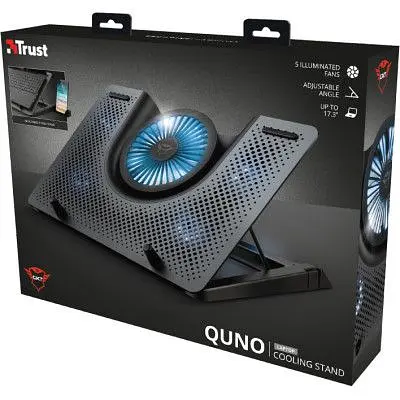 Підставка до ноутбука Trust GXT 1125 Quno (17.3) Blue LED Black (23581_TRUST) - фото 5