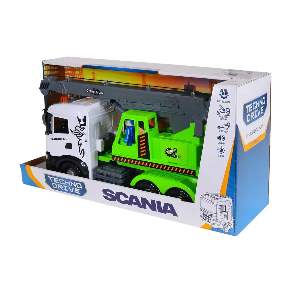 Автомодель серії "Mid Truck" – АВТОКРАН SCANIA (світло, звук) TechnoDrive 3006KS - фото 5
