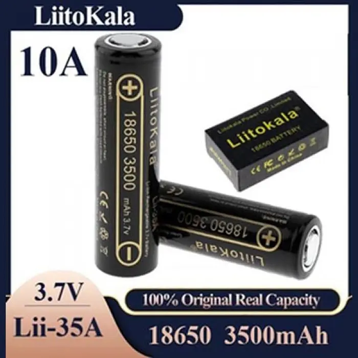 Акумулятор високотоковий 18650 LiitoKala Lii-35A 3500 mAh 10A Оригінал - фото 2