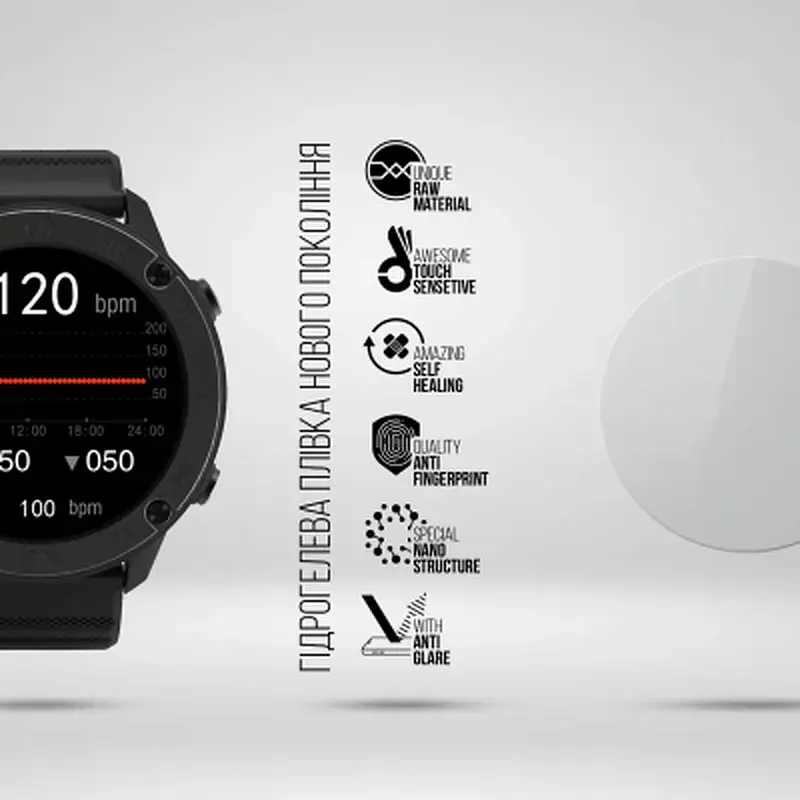 Плівка захисна Armorstandart Matte hydrogel Blackview X5 47mm 6 pcs (ARM92005) - фото 2