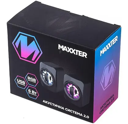 Акустическая система Maxxter CSP-U005RGB черный - фото 4