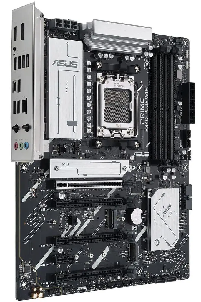 Материнська плата ASUS PRIME B840-PLUS WIFI (PRIME B840-PLUS WIFI) (Socket AM5, AMD B840, ATX) - фото 2