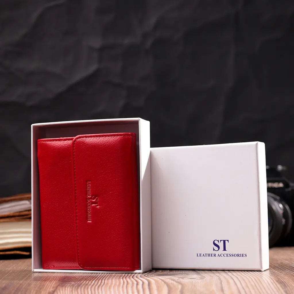 Жіночий шкіряний гаманець ST Leather 11.7х9.5х2 см acs0028402 - фото 9