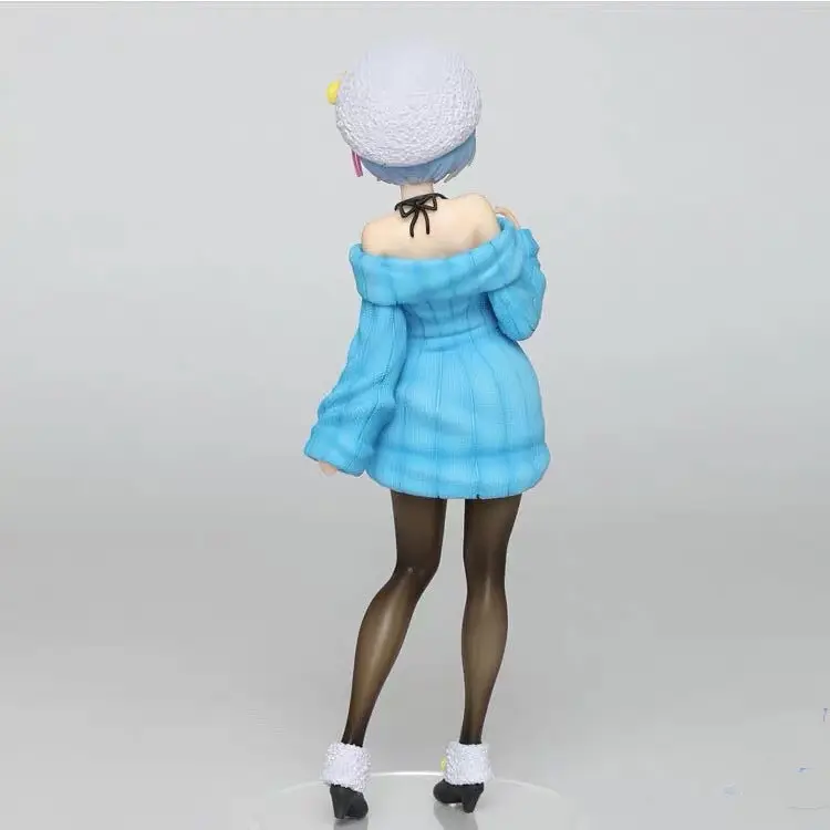Фігурка Taito Re Zero Rem Knit Dress Жизнь в альтернативном мире с нуля Рем в голубом светре 23смnimeRZ 22.103 - фото 3