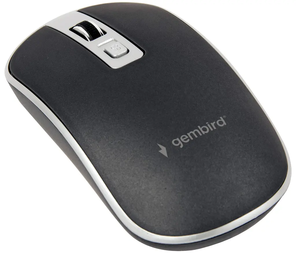 Миша Gembird MUSW-4B-06-BS Wireless Black-Silver - фото 4