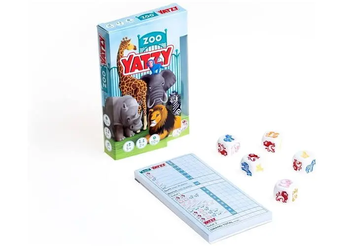 Настільна гра Smart Яцзи. Зоопарк (Zoo Yatzy) (англ.) + QR-код на укр. правила (YTZ002) - фото 2