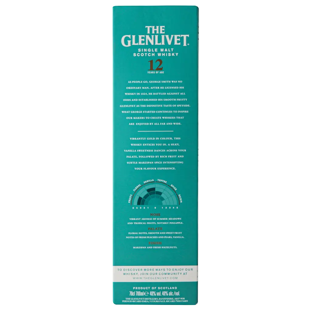 Уцінка. Віскі The Glenlivet 12 yo, в подарунковій упаковці, 40%, 0,7 л - фото 4
