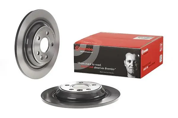 Диск гальмівний задній невентильований Volvo V60 I, S80 II, V70 III 06-19р Brembo (08.A537.11) - фото 2