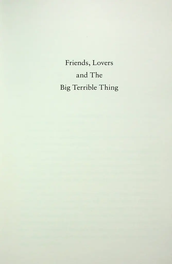 Friends, Lovers and the Big Terrible Thing - фото 7