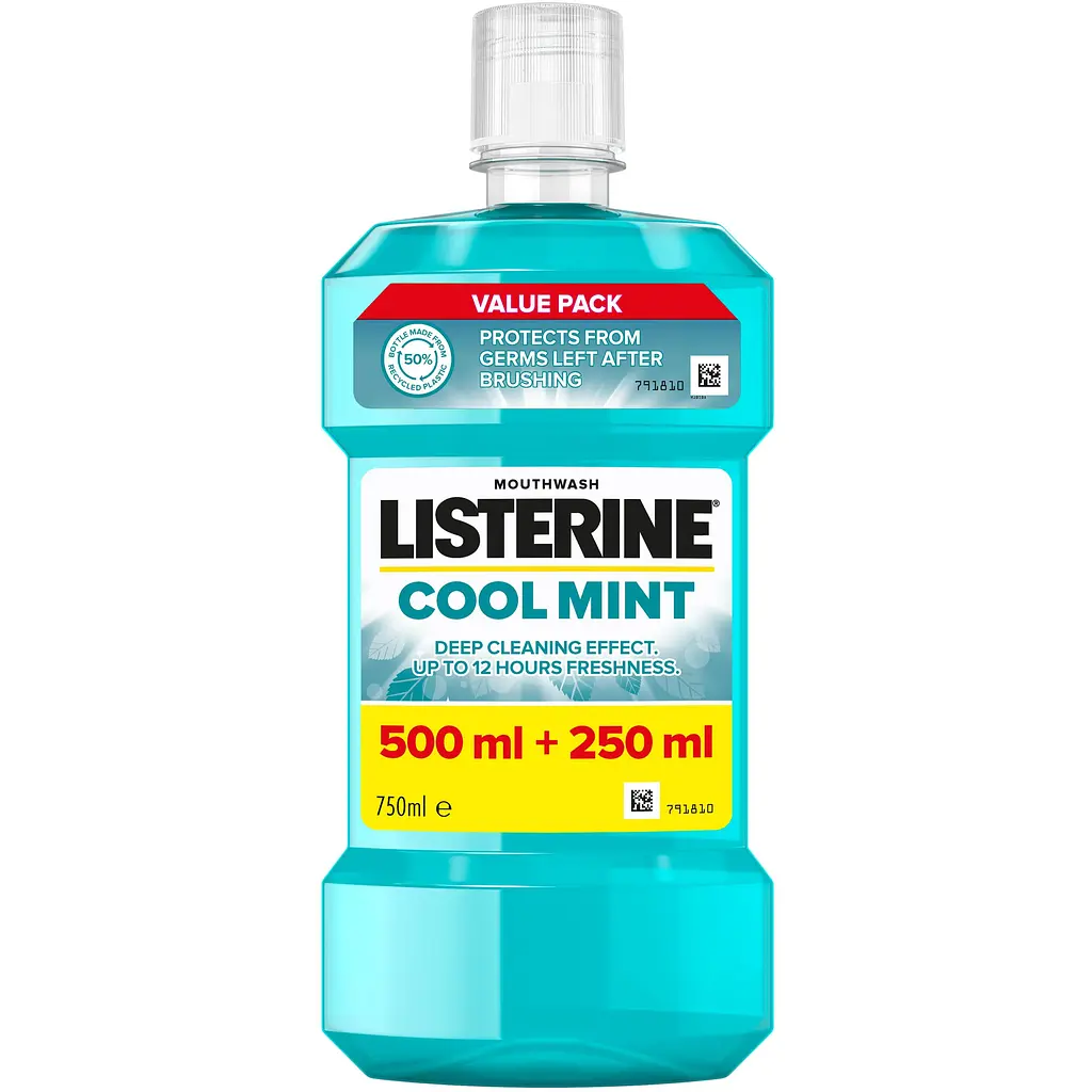 Ополіскувач для ротової порожнини Listerine Свіжа м'ята 750 мл
