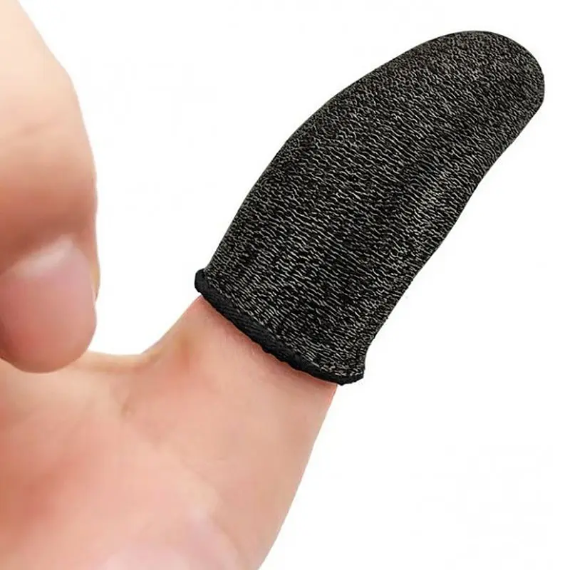 Напальчники игровые Hoco GM4 Phantom Superconducting fiber mobile game finger cots Черный / Серебряный - фото 3