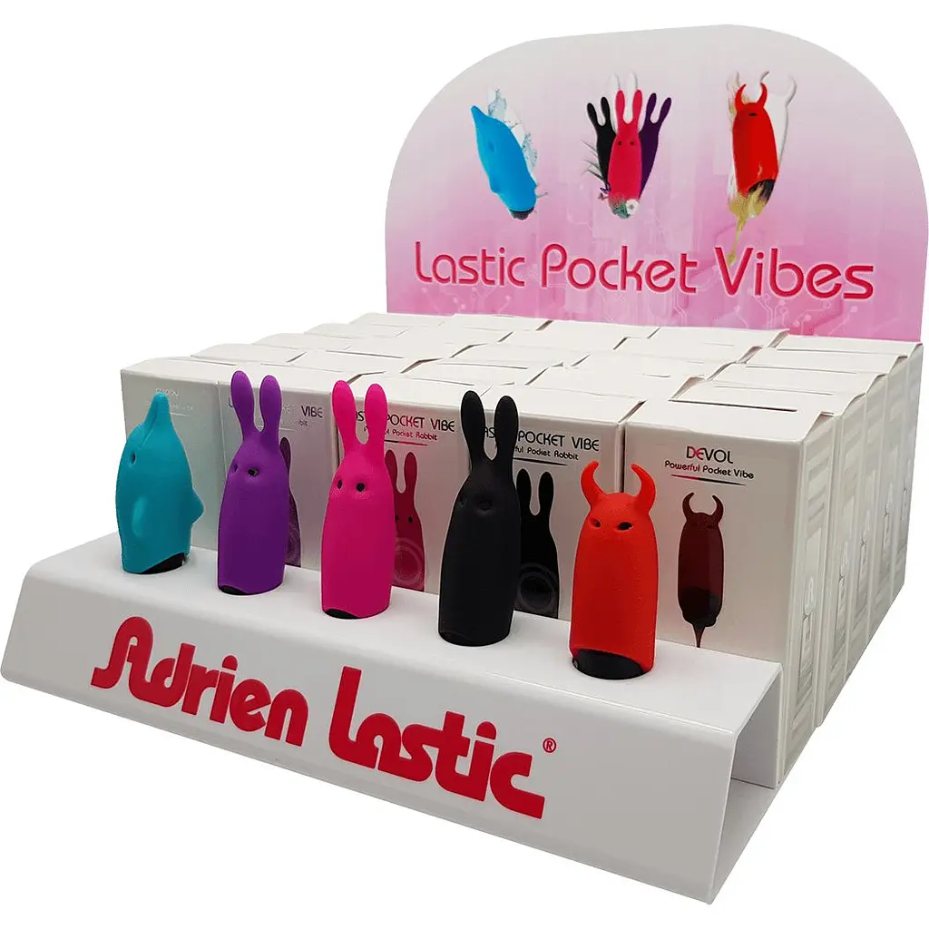 Набір вібраторів Adrien Lastic Promo Pack Pocket Vibe 25 шт. + тестери  - фото 2