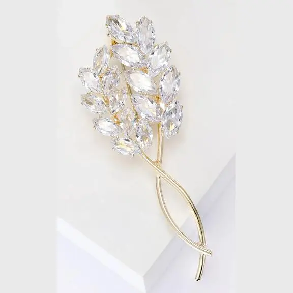 Брошка Колосся пшениці колоски символ України прозорі - фото 2