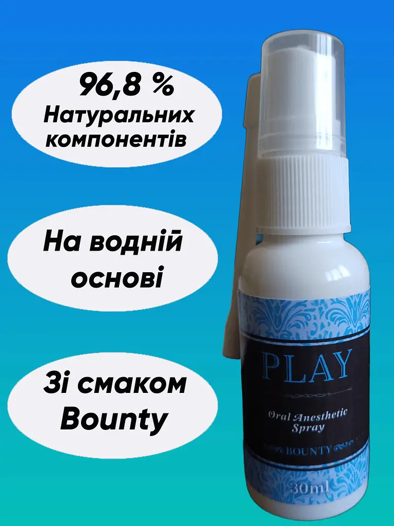 Спрей-лубрикант на водній основі для глибокого мінета «Шоколад Bounty» - фото 2