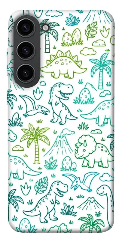 TPU чохол Demsky Dino pattern для Samsung Galaxy S23