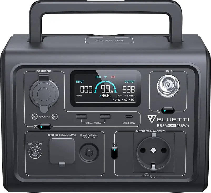 Зарядна станція BLUETTI EB3A 600W 268Wh [76422] - фото 4