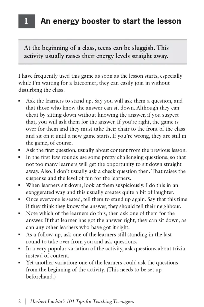 Herbert Puchta’s 101 Tips for Teaching Teenagers - фото 4
