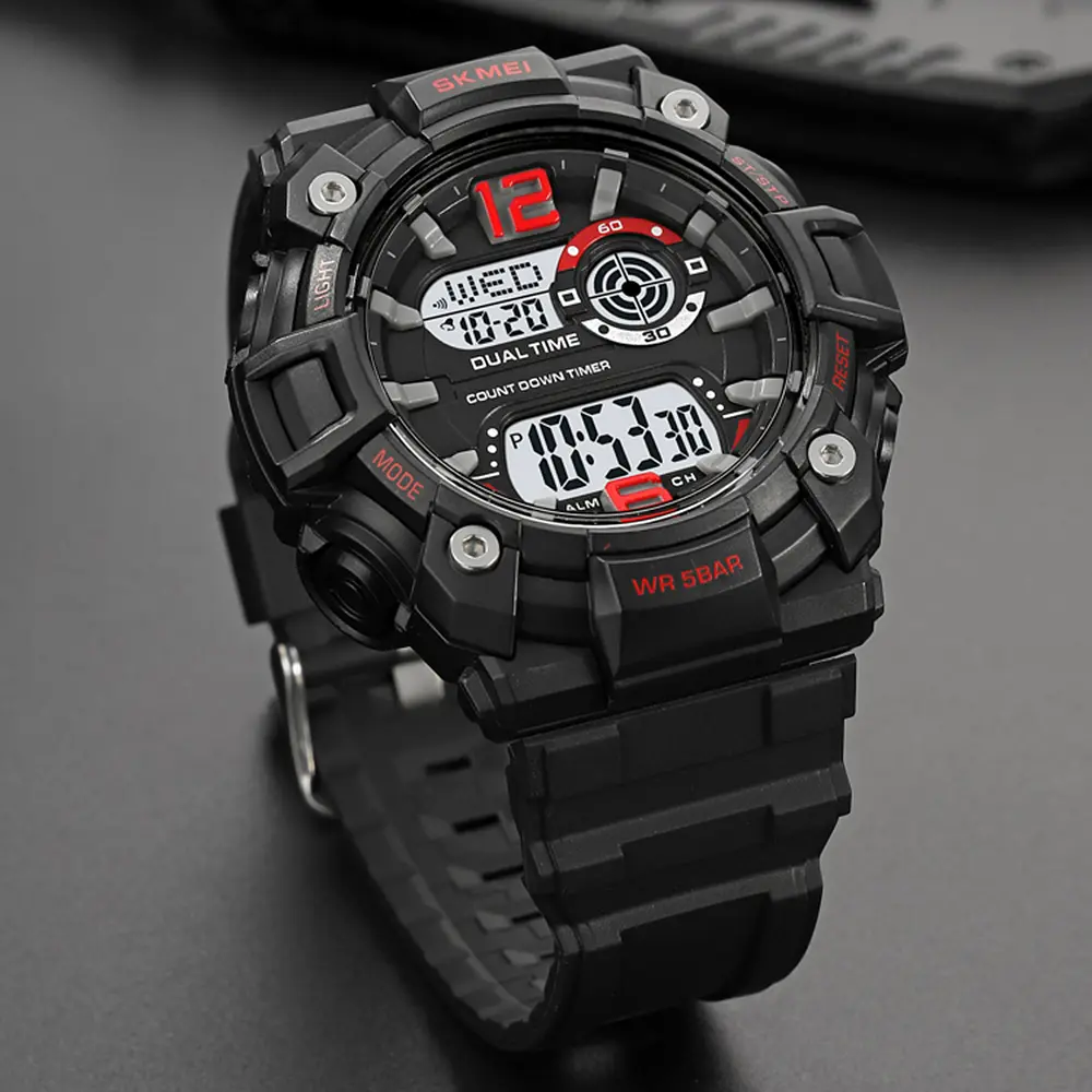 Наручные часы мужские 2018RDWT Red-White Skmei acs0030388 - фото 4