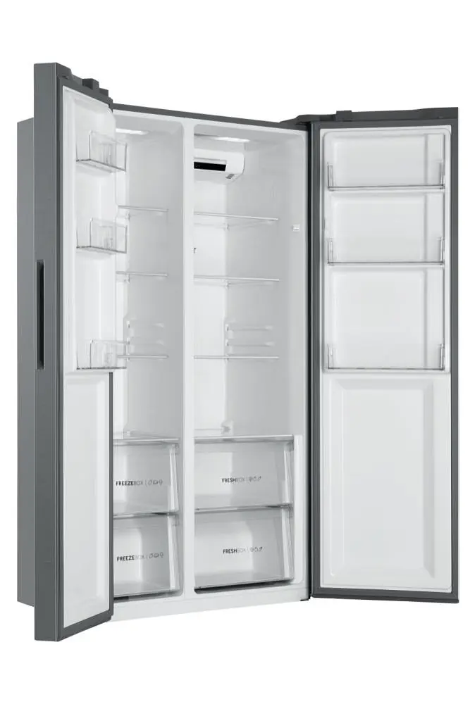 Холодильник Haier SBS, 177.5x90.8х64.7, холод.відд.-337л, мороз.відд.-177л, 2дв., А++, NF, інв., дисплей, сріблястий - фото 5