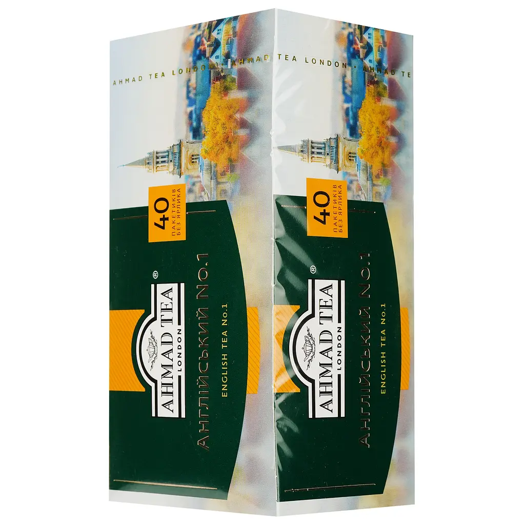 Чай чорний Ahmad Tea Англійський №1 80 г (40 шт. х 2 г) (32332) - фото 2