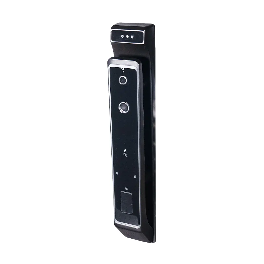 Замок біометричний автономний Trinix TRL-8801BTV Black з Bluetooth, розпізнаванням облич, зчитувачем відбитків пальців і карт Mifare (65-00074) - фото 2