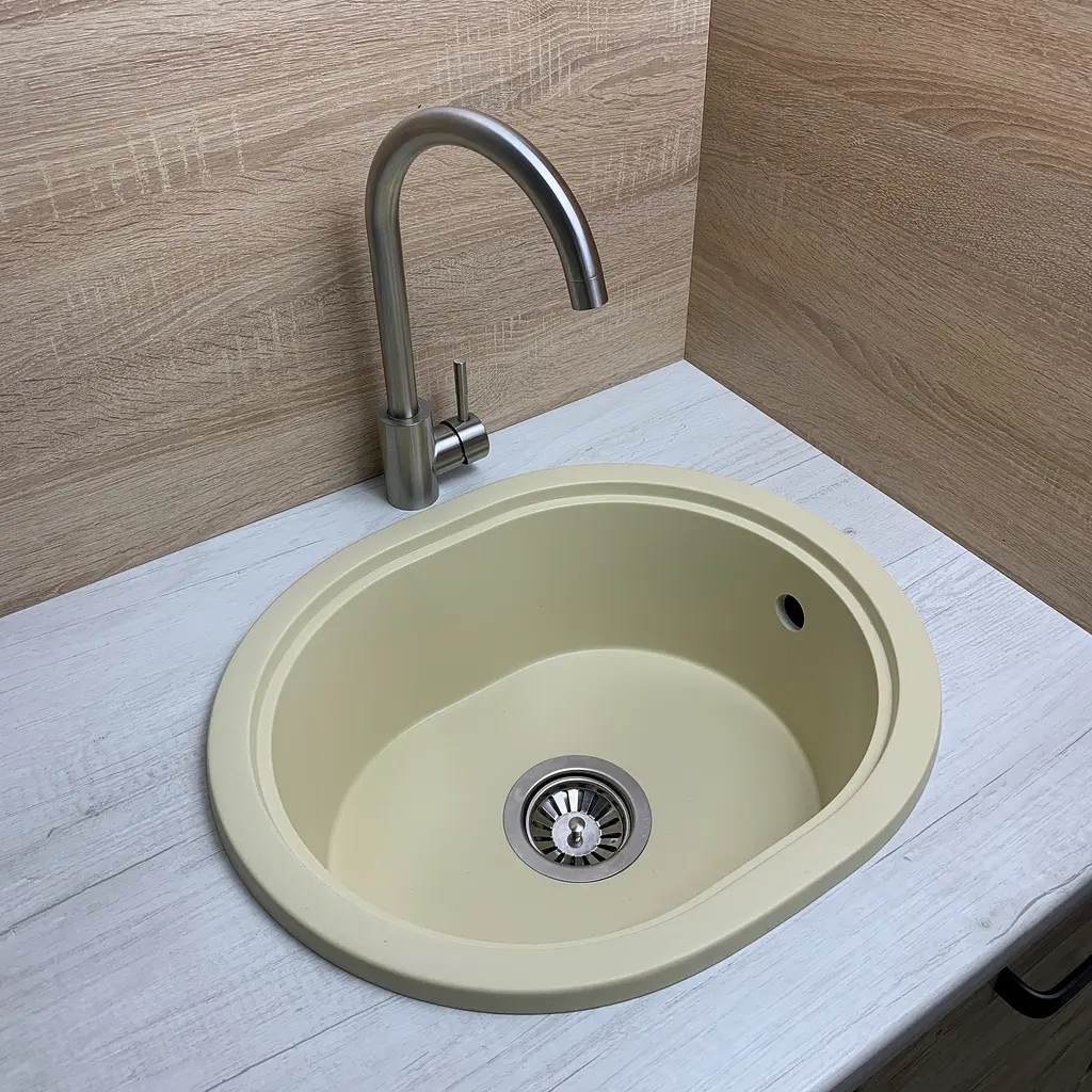Кухонна мийка Adamant Circum 500x425x180 Бежевий ivory 626223 - фото 2