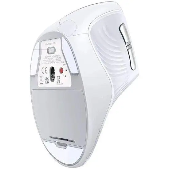 Бездротова миша UGREEN MU008 2.4 GHz і Bluetooth вертикальна (UGR-45759) біла - фото 4