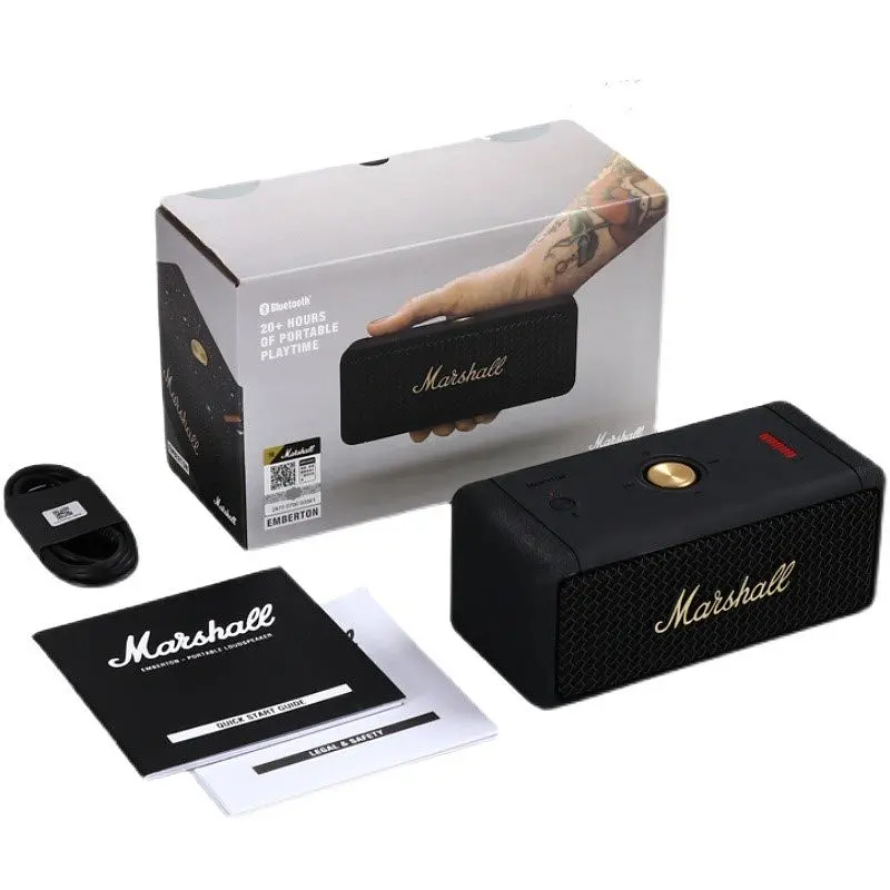 Портативна акустика Marshall Emberton Black and Brass 20W Original (1005696) - фото 4