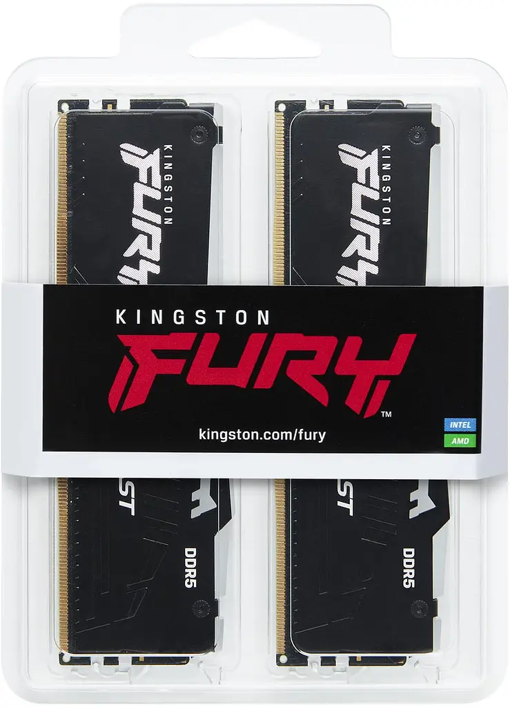 Пам'ять ПК Kingston DDR5 64GB KIT (32GBx2) 6000 FURY Beast RGB - фото 5
