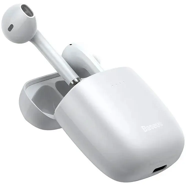 Бездротові навушники Baseus Bluetooth Encok W04 True Wireless Earphones NGW04-02 Білі - фото 3