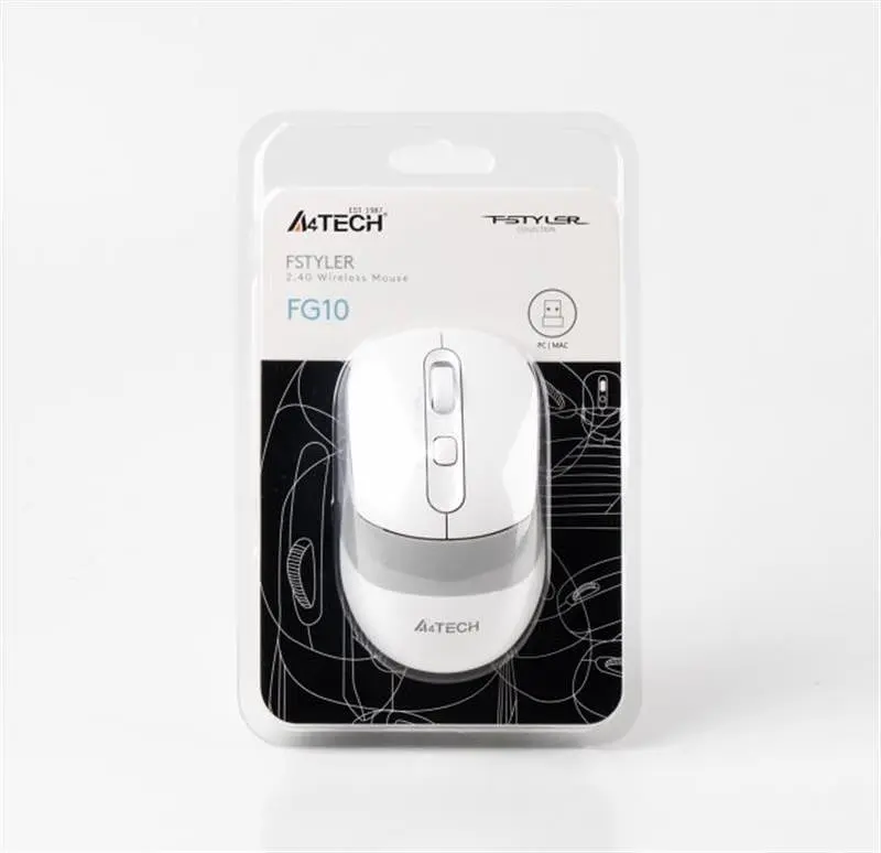 Миша бездротова A4Tech FG10 White USB - фото 5