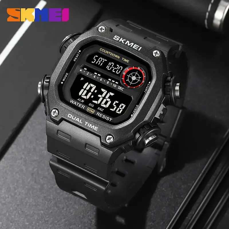 Спортивний годинник чоловічий Skmei 2126 Чорний (2634384239) - фото 4