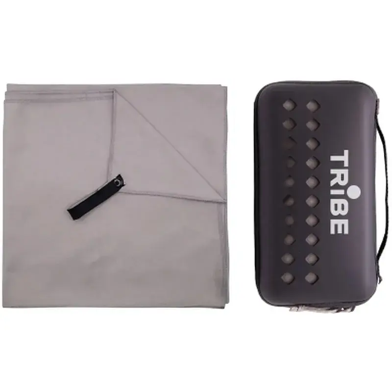Туристичний рушник Tribe з мікрофібри в чохлі Pocket Towel 60х120 L Grey (T-LC-0001-L-grey) - фото 8