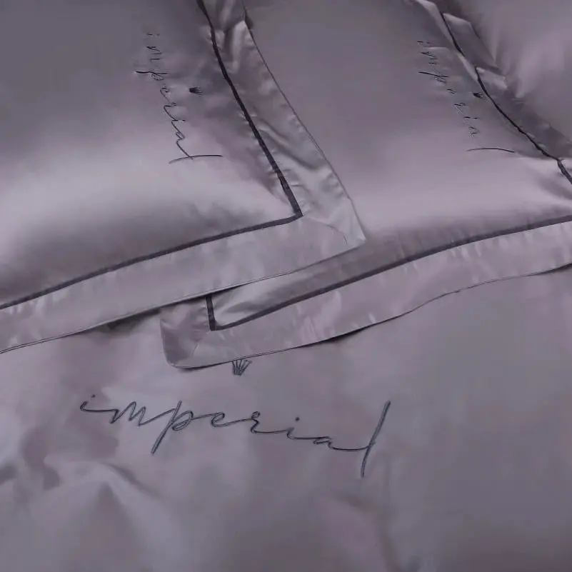 Простирадло на гумці MirSon Imperial Tencel №06 Gray 140х200 см (2200010755527) - фото 3