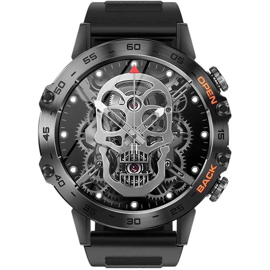 Смарт-годинник Uwatch Smart Delta K52 Black Rubber 2 ремінці (3166) - фото 4