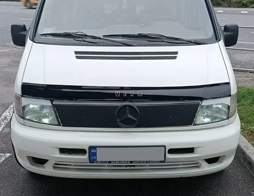 Зимова накладка на радіаторні решітку Mercedes Vito 638 1998-2003 AutoElement zim 022 - фото 2
