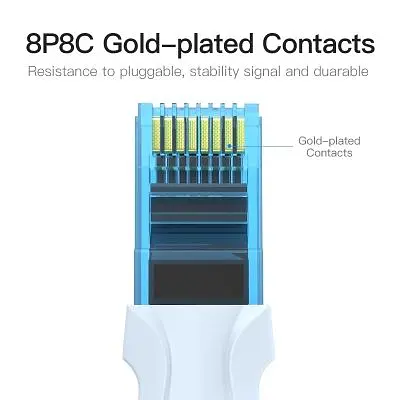 Патч-корд 3м, RJ-45 cat 5e UTP blue Vention (VAP-A10-S300) - фото 7