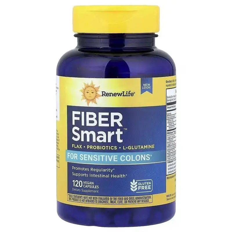 Поліпшення травлення Renew Life Fiber Smart 120 веганських капсул