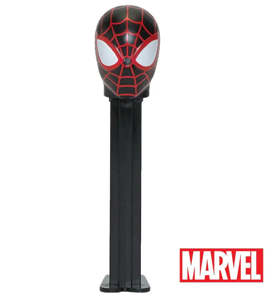 Диспенсер з цукерками Pez Marvel Collection Чоловік-павук чорний 17г