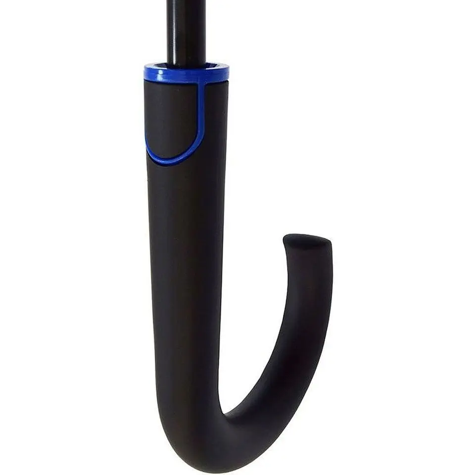 Зонт-трость Bergamo Line черныйс синим (7130004) - фото 5