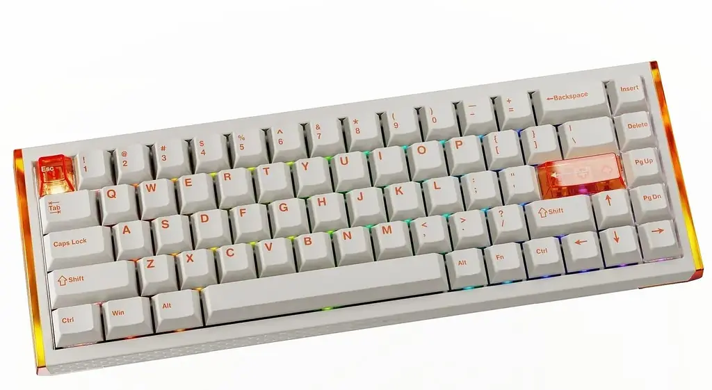 Клавіатура DAREU COOL 68 (8000 Hz / Rapid Trigger) White Orange (KB-COOL68-ORG) - фото 2