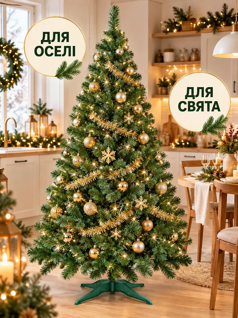 Сертифікована ялинка штучна пухнаста Казкова YaLINKA S20 200 см - фото 8